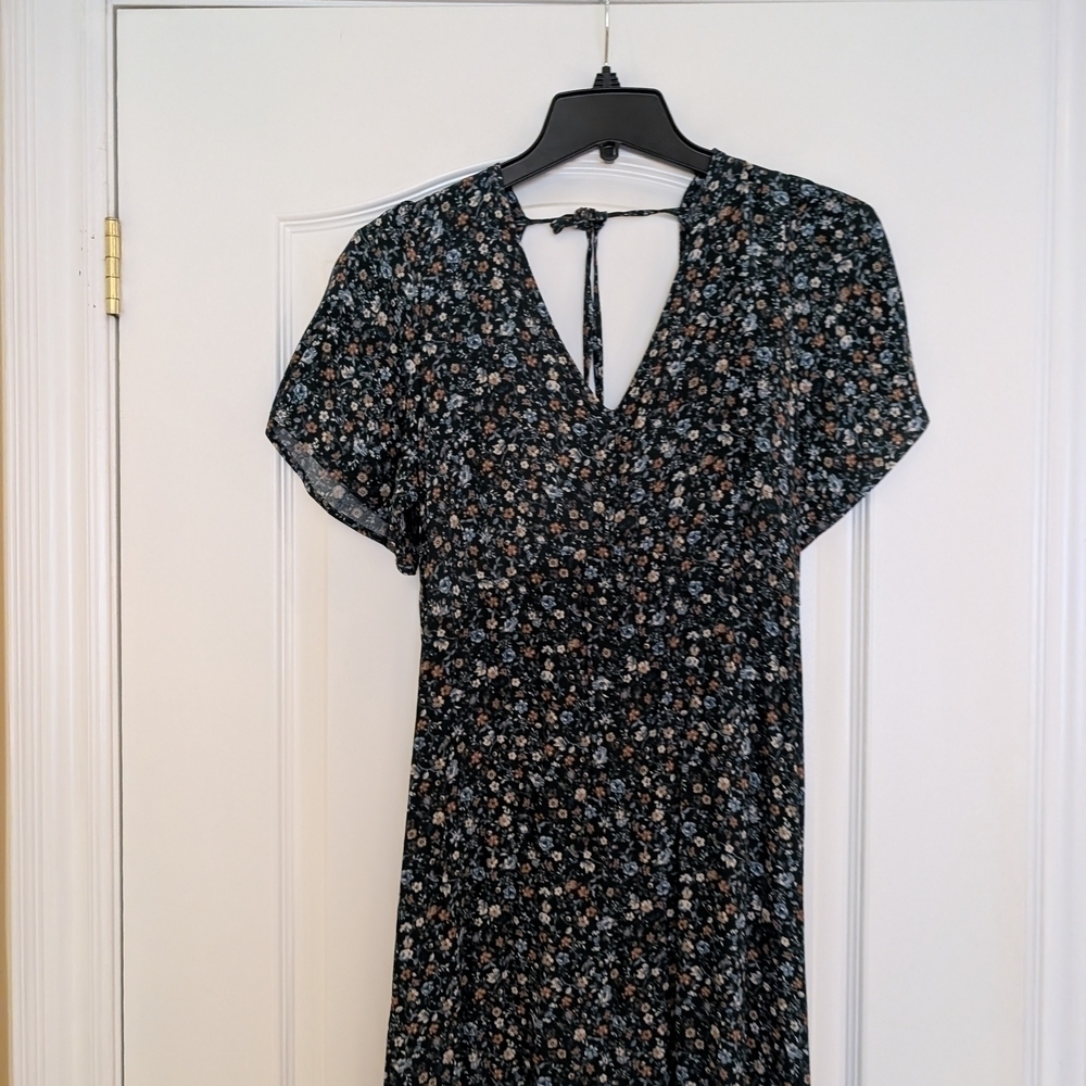 Reitmans Green Floral High Low Dress - Picture 2 of 7